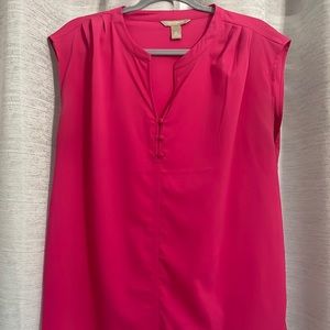Banana Republic Hot Pink Dress Blouse